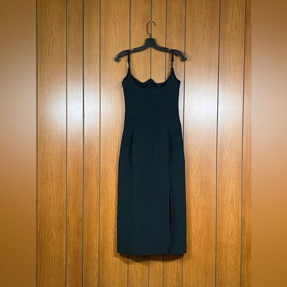 Versace  Medusa-Embellished Satin Cocktail Dress size 40/us size 4 - Picture 8 of 16